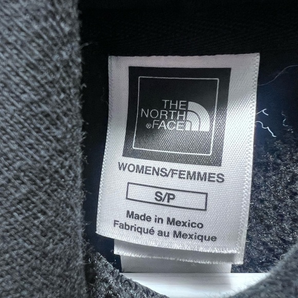 The North Face Black Hoodie with Pink Logo women’s small kids Large - Picture 2 of 4